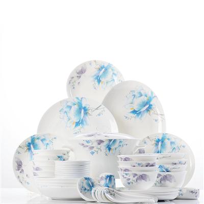 性感美女操逼漏乳48头聆听花开骨瓷礼品餐具套装